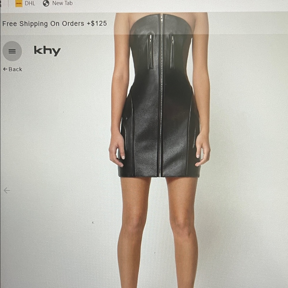 KHY Faux Leather dress